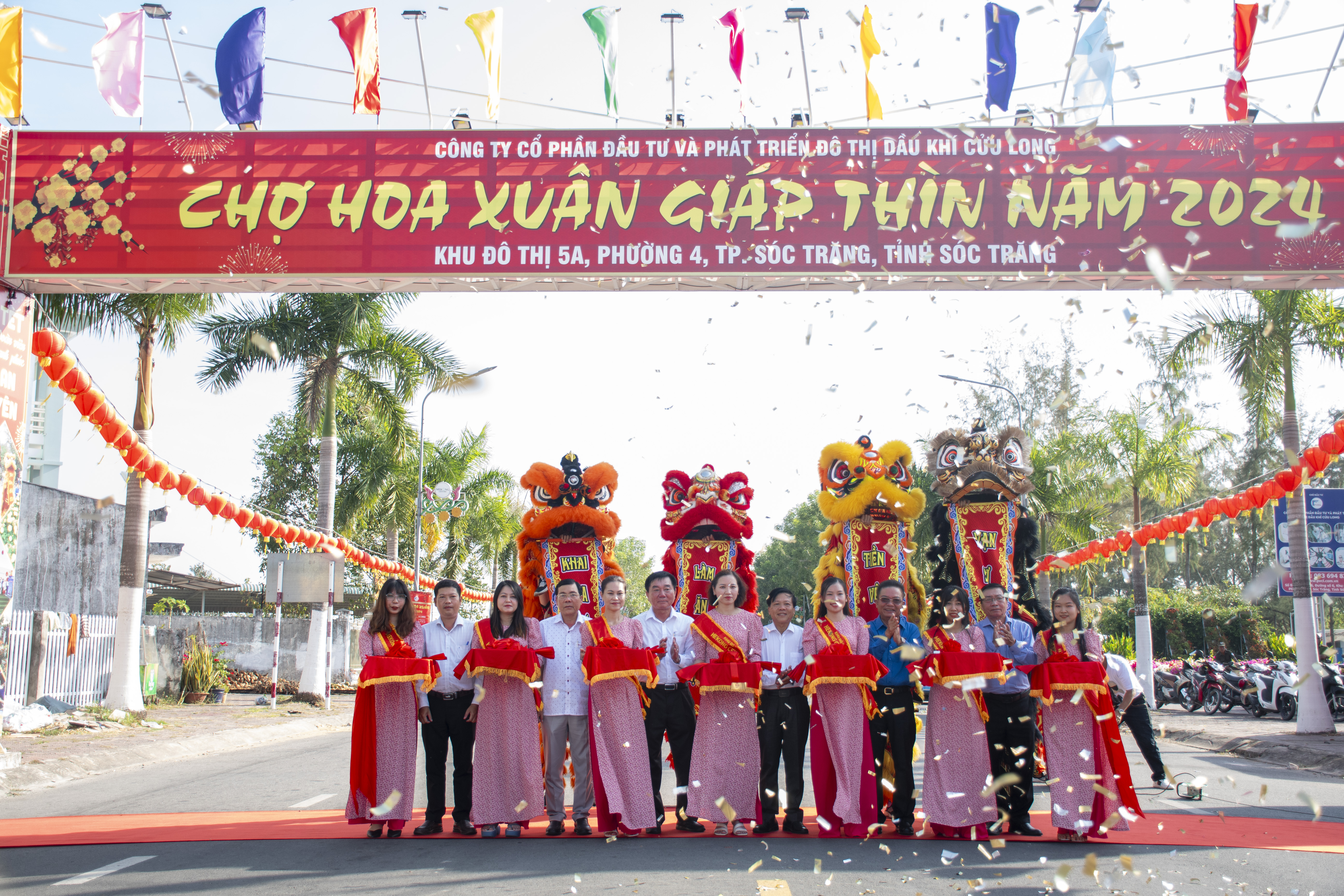Khai mạc Chợ hoa xuân Giáp Thìn 2024